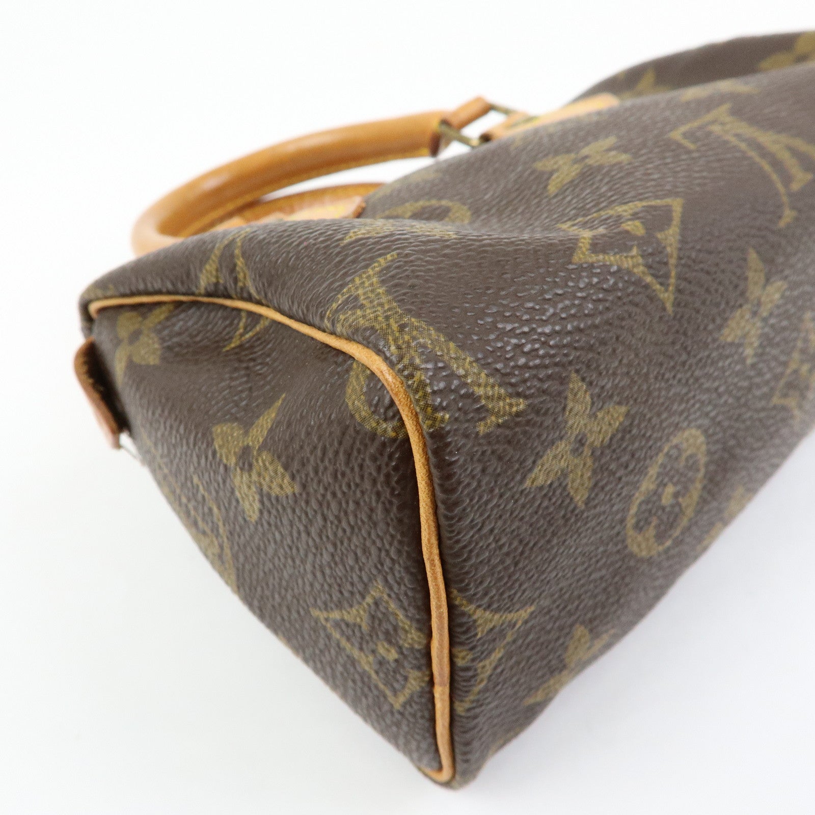 Louis Vuitton Monogram Mini Speedy Hand Bag & Strap Brown M41534