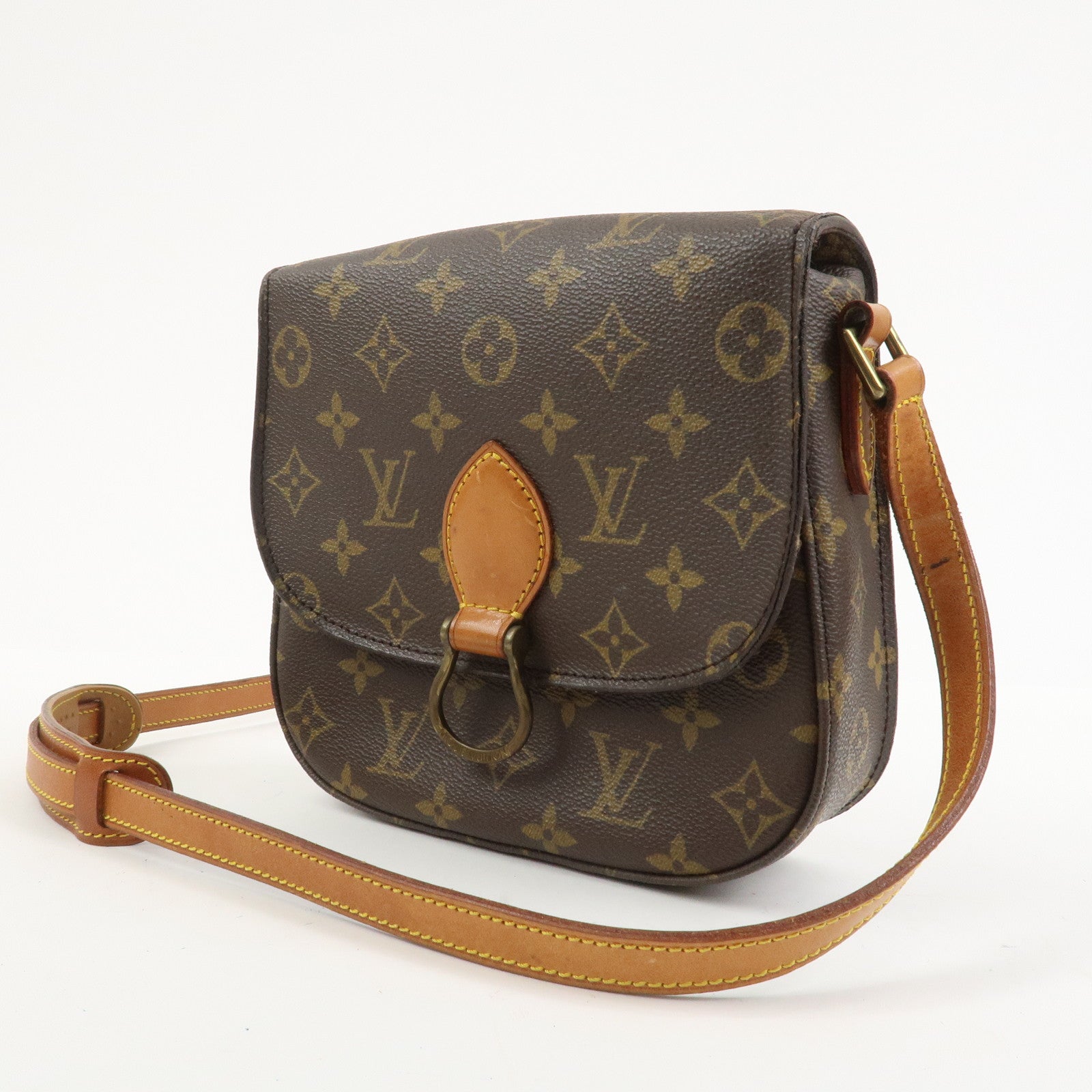 Louis Vuitton Monogram Saint Cloud MM Shoulder Bag Brown M51243