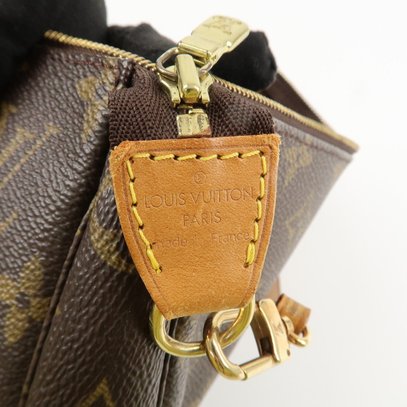 Louis Vuitton Monogram Pochette Accessoires Hand Bag Brown M51980 Used