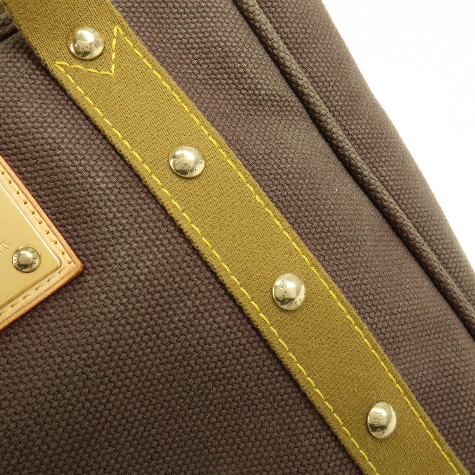 Louis Vuitton Antigua Cabas MM Tote Bag Shoulder Bag Brown M40086