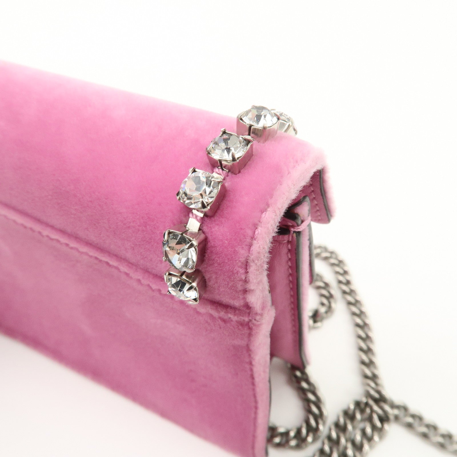 GUCCI Dionysus Super Mini Bag Leather Chain Shoulder Bag 476432 Used