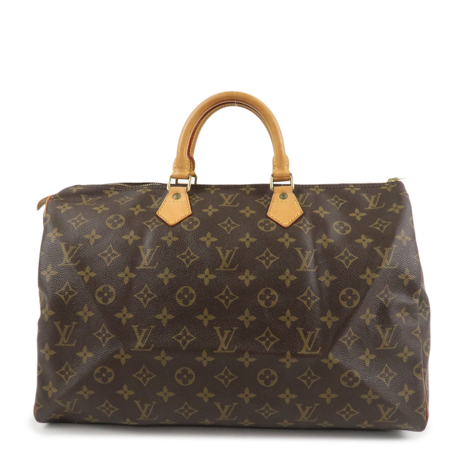Louis Vuitton Monogram Speedy 40 Hand Bag Boston Bag M41522 Used