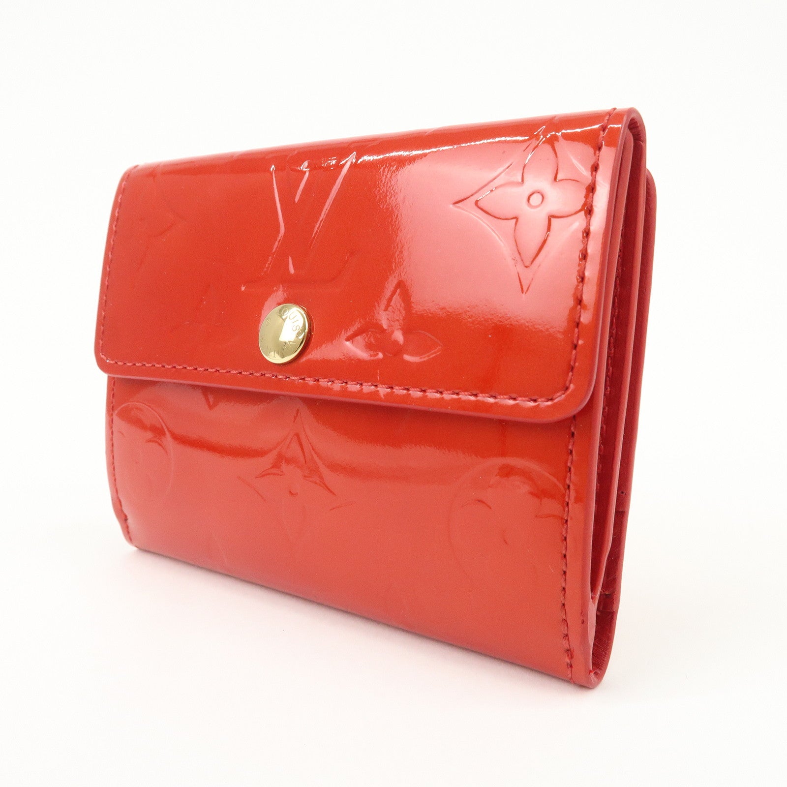 Louis Vuitton Monogram Vernis Ludlow Bi-fold Wallet Rouge M91090
