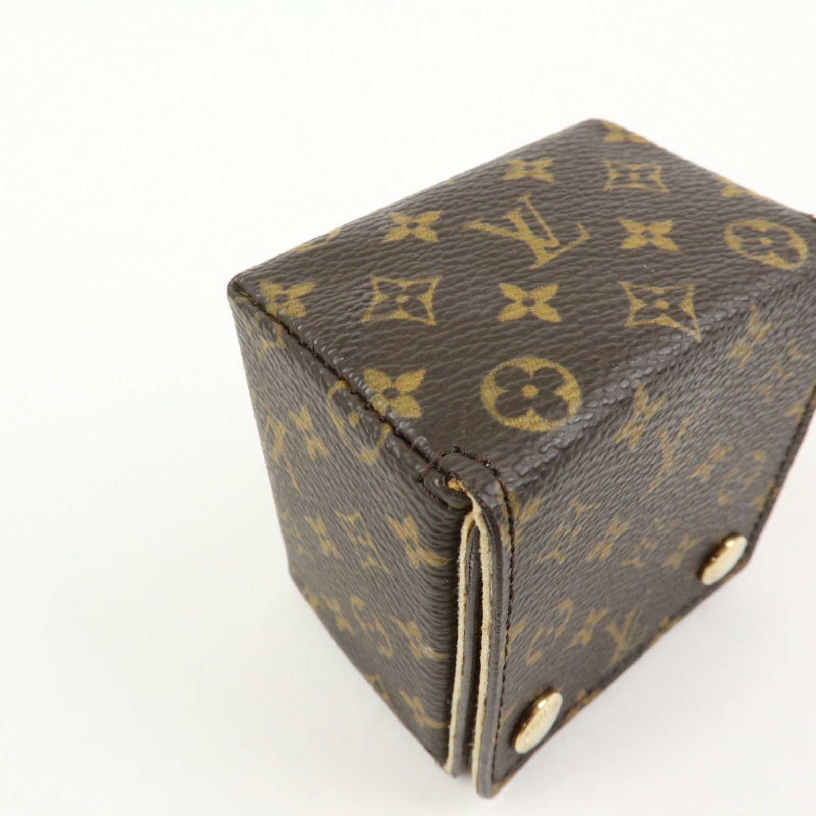 Louis Vuitton Monogram Canvas Jewelry Case Ring Box SN3049