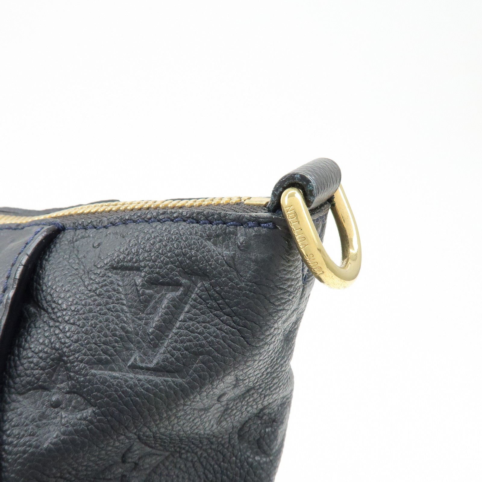 Louis Vuitton Monogram Empreinte Luminuse PM Tote Bag Navy M93410