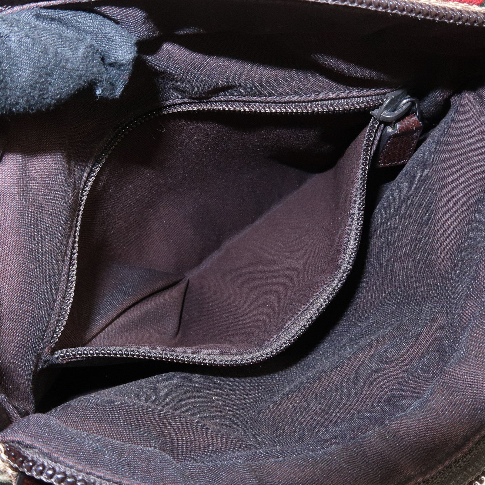 GUCCI Sherry GG Canvas Leather Shoulder Bag Beige 146309 Used