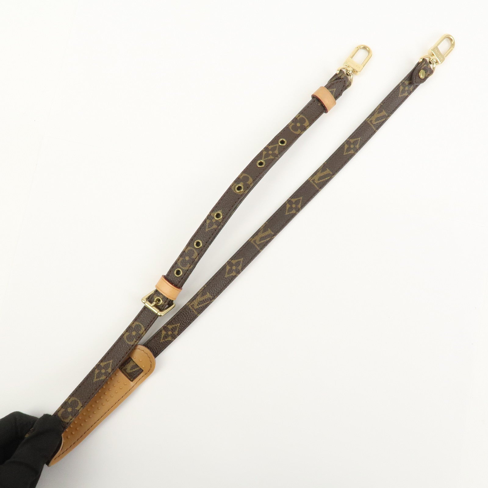 Louis Vuitton Monogram Adjustable Shoulder Strap Brown 120cm J52315