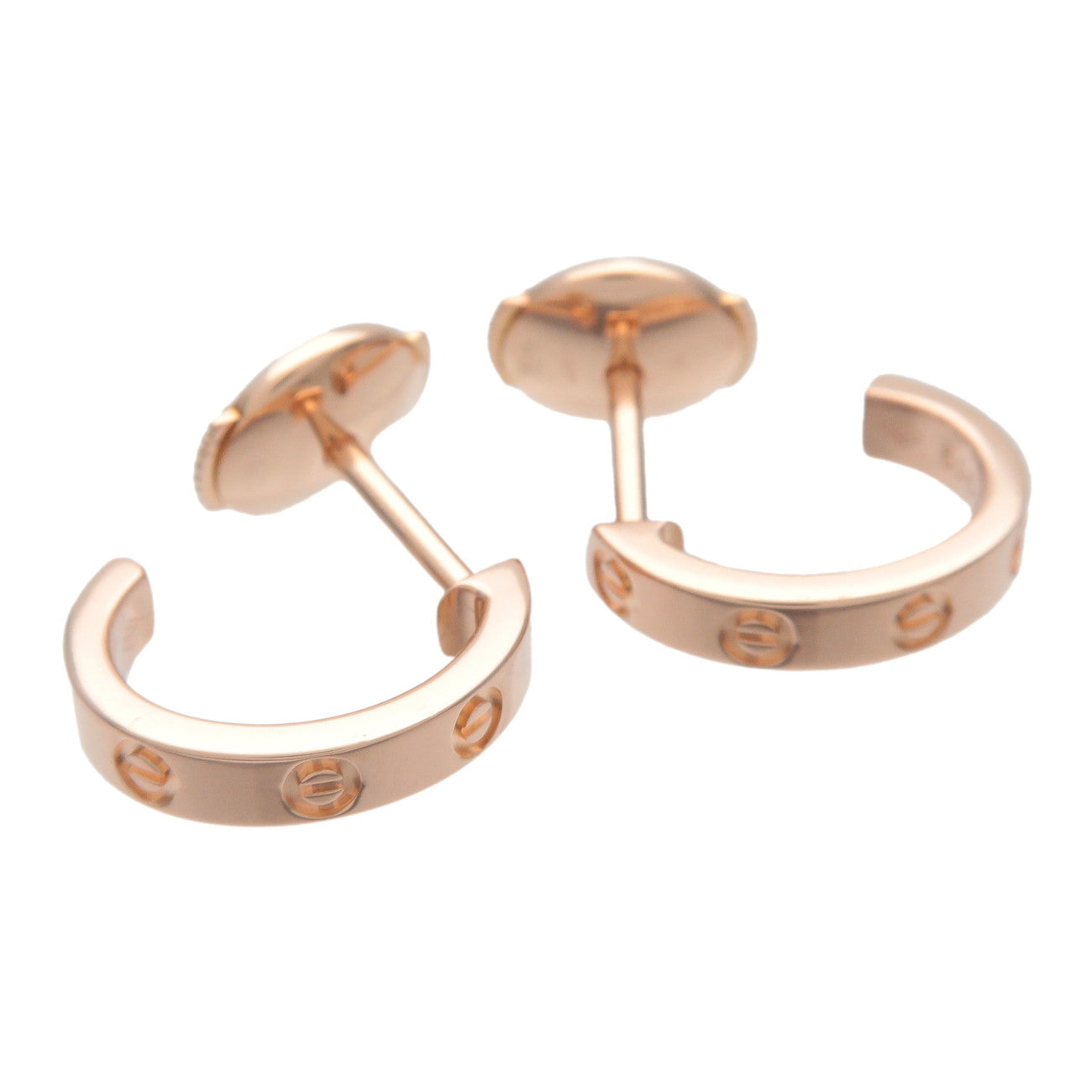 Cartier LOVE Hoop Earrings K18 750PG Rose Gold