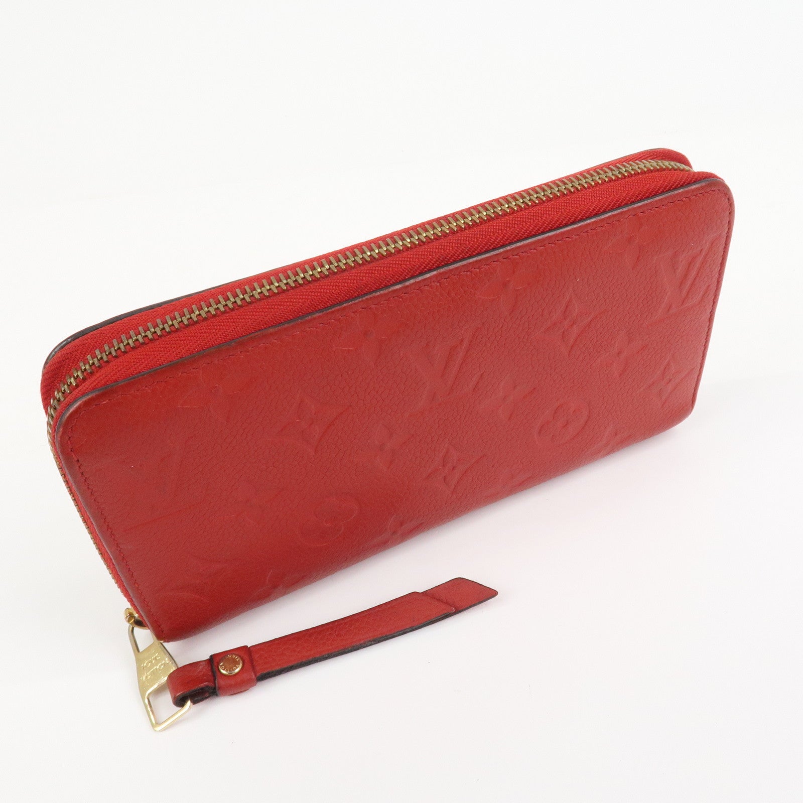 Louis Vuitton Monogram Empreinte Leather Round Zippy Wallet M68571