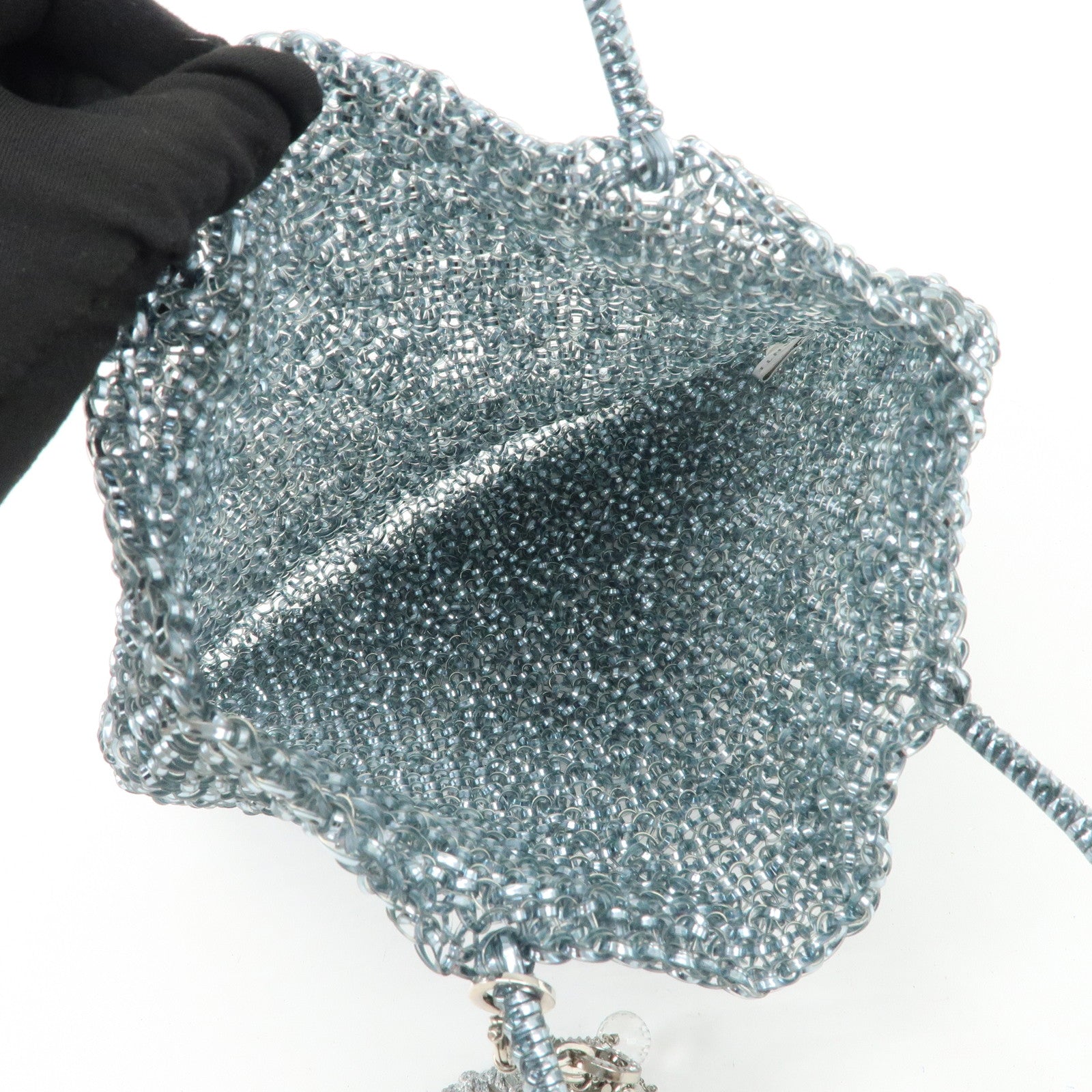 ANTEPRIMA PVC Wire Bag Tote Bag Hand Bag Silver