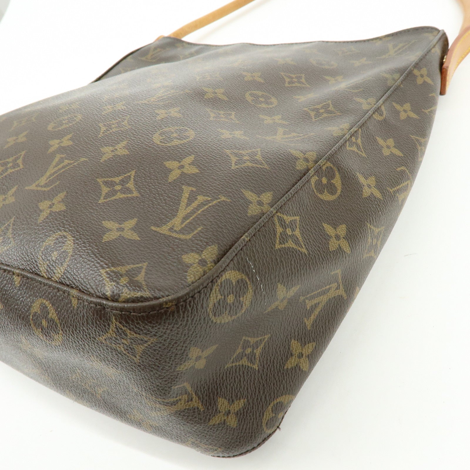 Louis Vuitton Monogram Looping GM Shoulder Bag Brown M51145