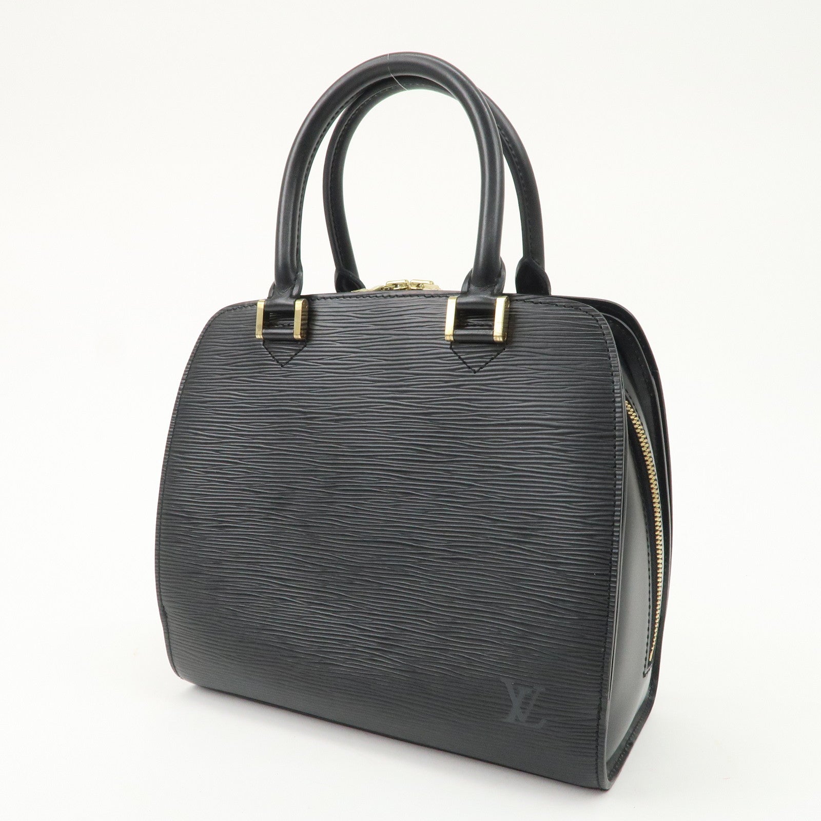 Louis Vuitton Epi Pont Neuf Hand Bag Black Noir M52052