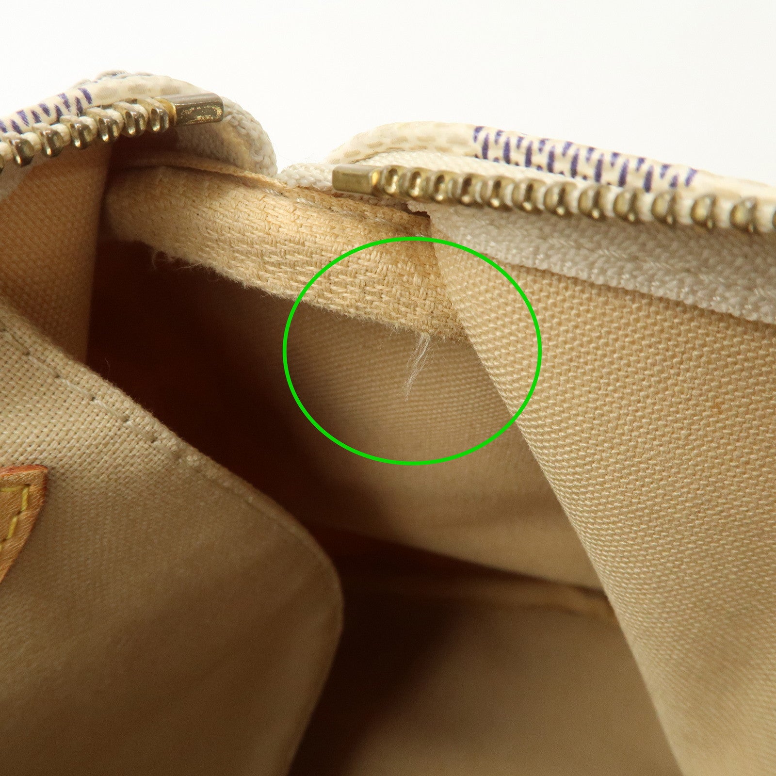 Louis Vuitton Damier Azur Speedy 25 Boston Bag Hand Bag N41534 Used