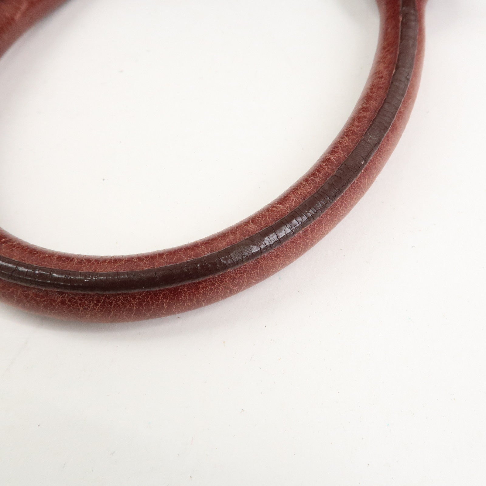 MIU MIU Logo Leather 2Way Bag Hand Bag Shoulder Bag Bordeaux