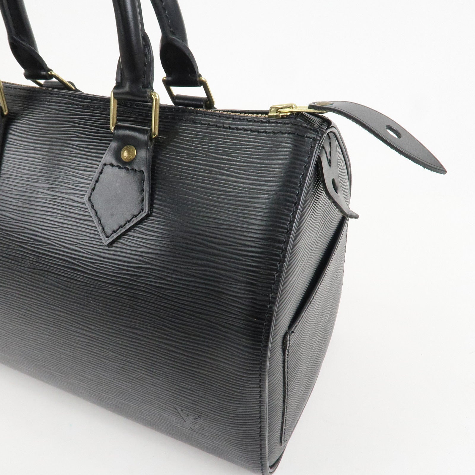 Louis Vuitton Epi Speedy 25 Hand Bag Boston Bag Noir M59032