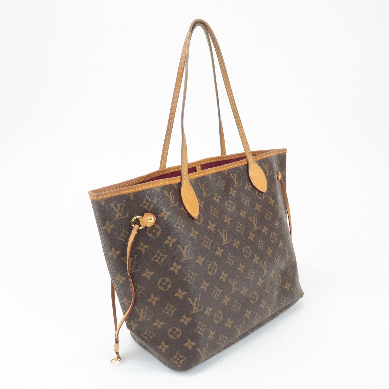 Louis Vuitton Monogram Neverfull MM Tote Bag Fuchisia M40996