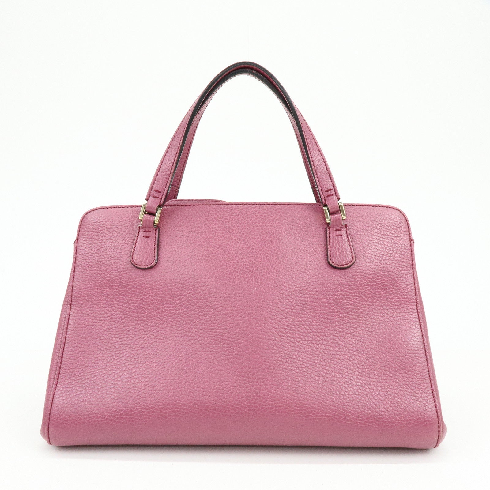 GUCCI Logo Leather 2Way Bag Hand Bag Shoulder Bag Pink 391987