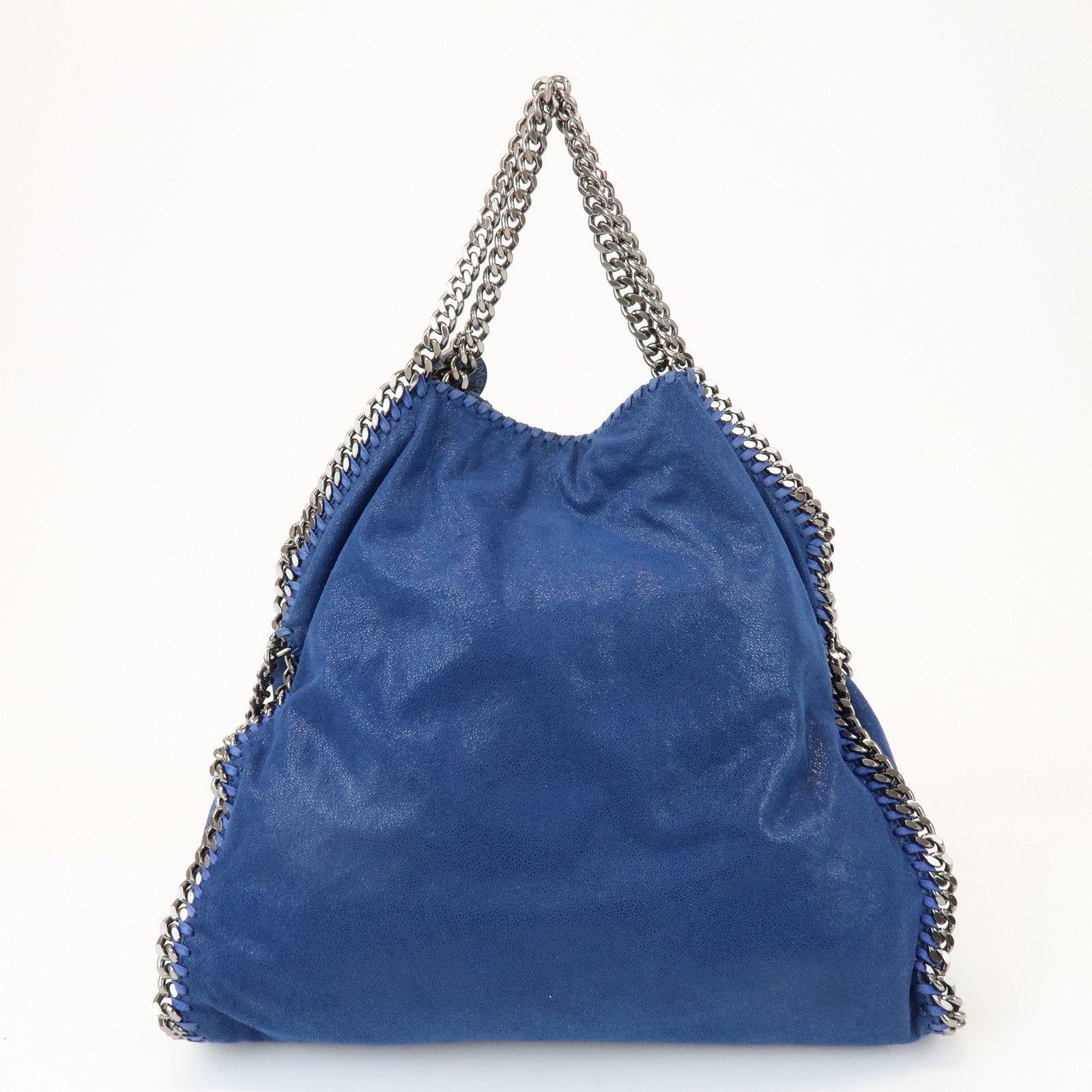 STELLA MCCARTNEY Falabella 2Way Shoulder Bag Tote Bag Blue Silver