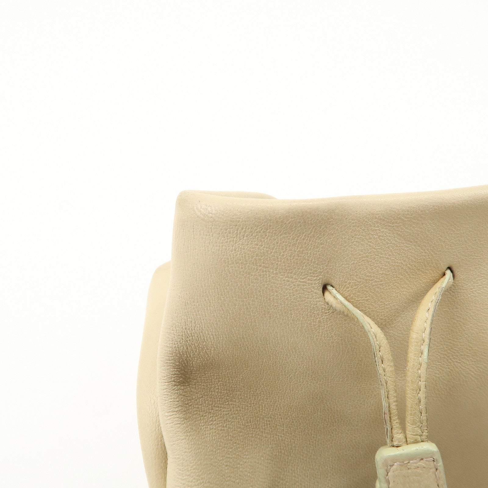 PRADA Nappa Leather Hand Bag Shoulder Bag Ivory