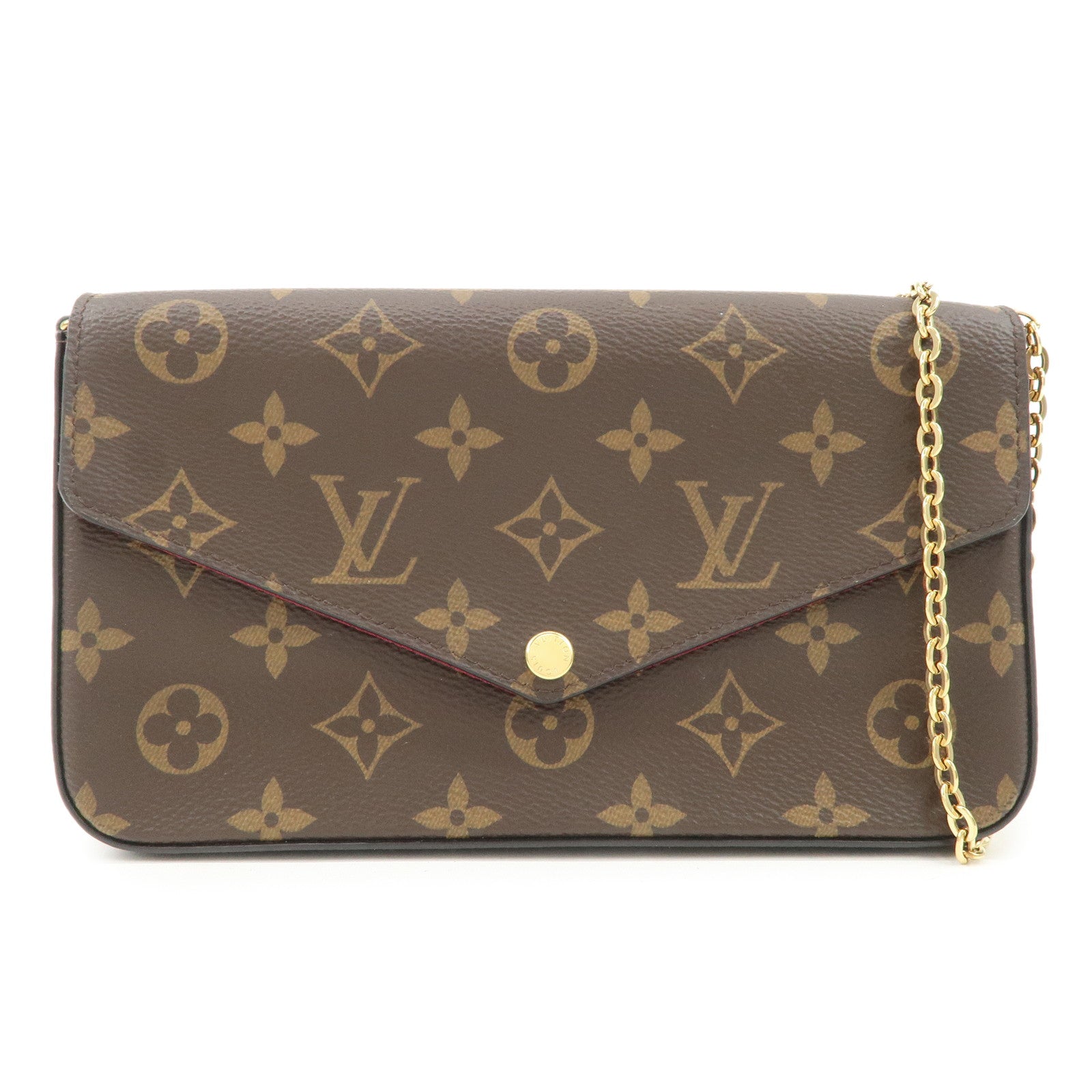 Louis Vuitton Monogram Pochette Felicie Shoulder Bag Brown M61276