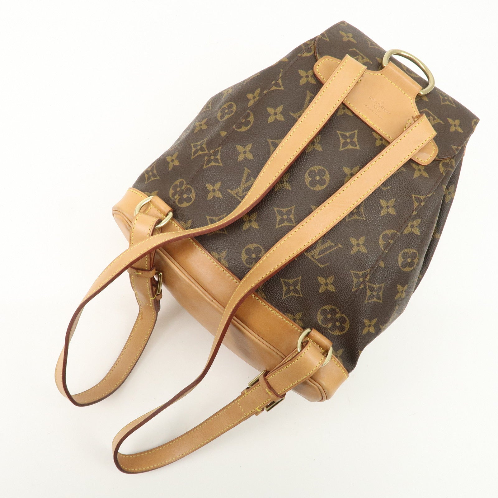 Louis Vuitton Monogram Montsouris MM Back Pack Brown M51136 Used