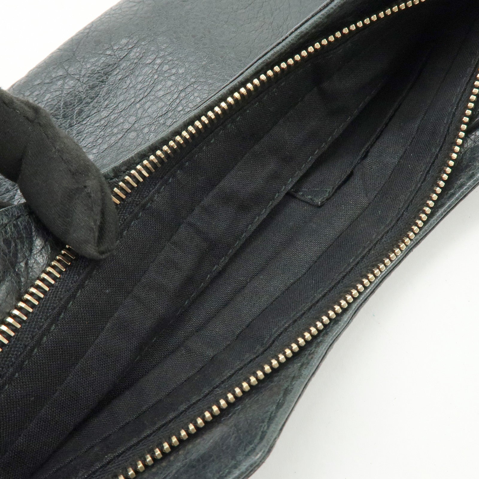 BALENCIAGA The Giant Hip Leather Shoulder Bag Black 237203