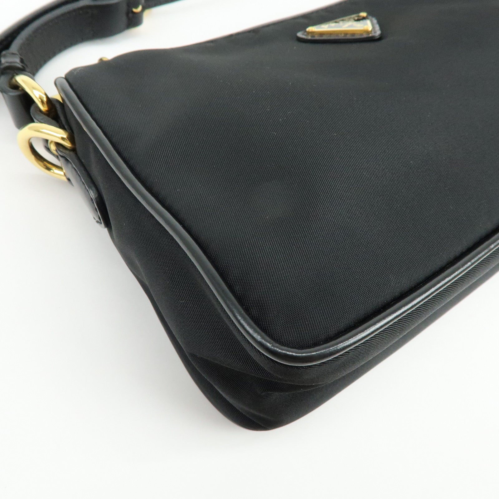 PRADA Triangle Logo Nylon 2Way Bag Hand Bag Shoulder Bag BN1833