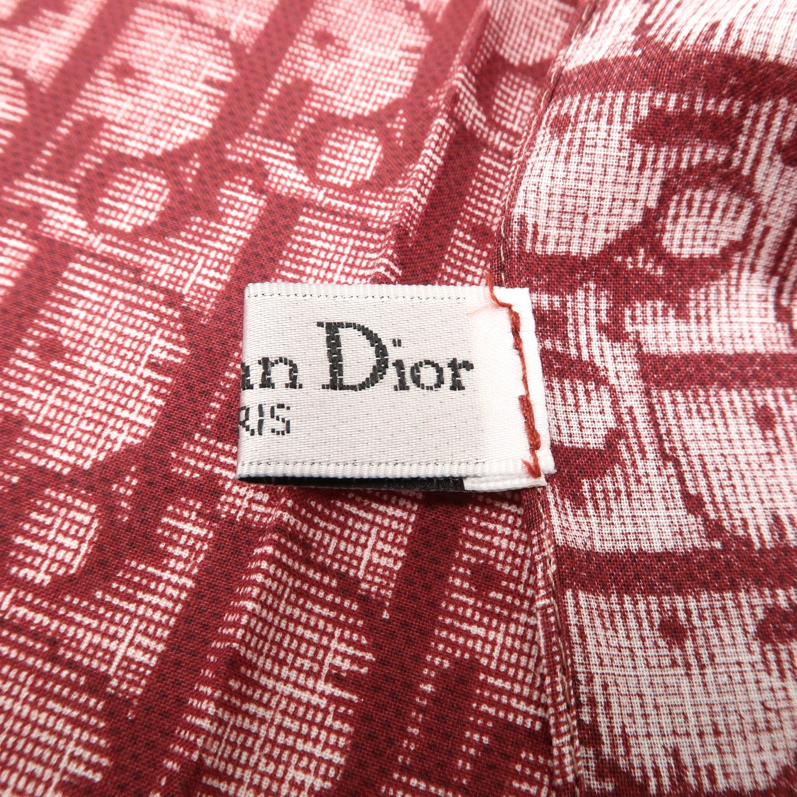 Christian Dior Trotter Set of 2 Cotton Scarf Green Red Used