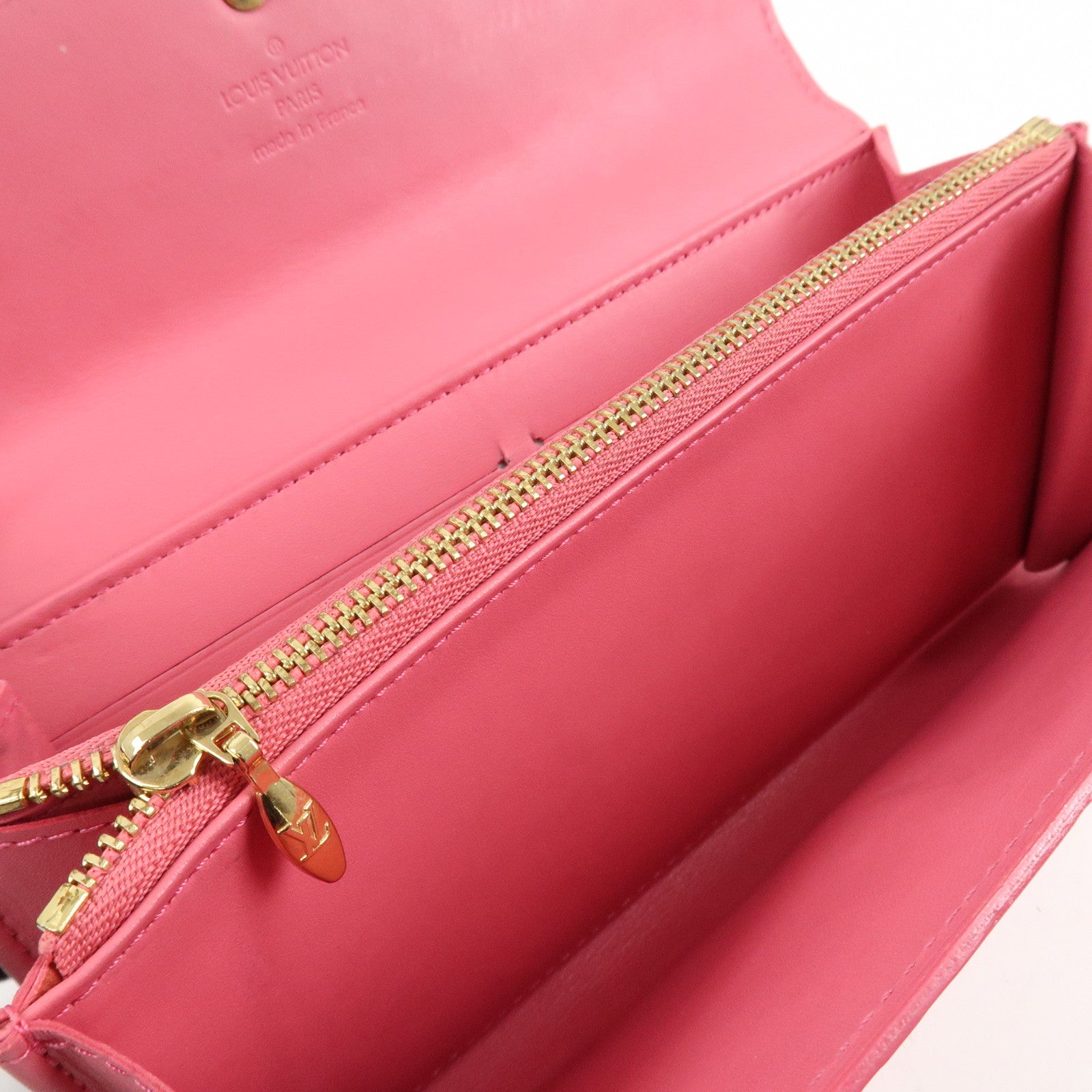Louis Vuitton Monogram Vernis Portefeuille Sarah Framboise M9140F Used