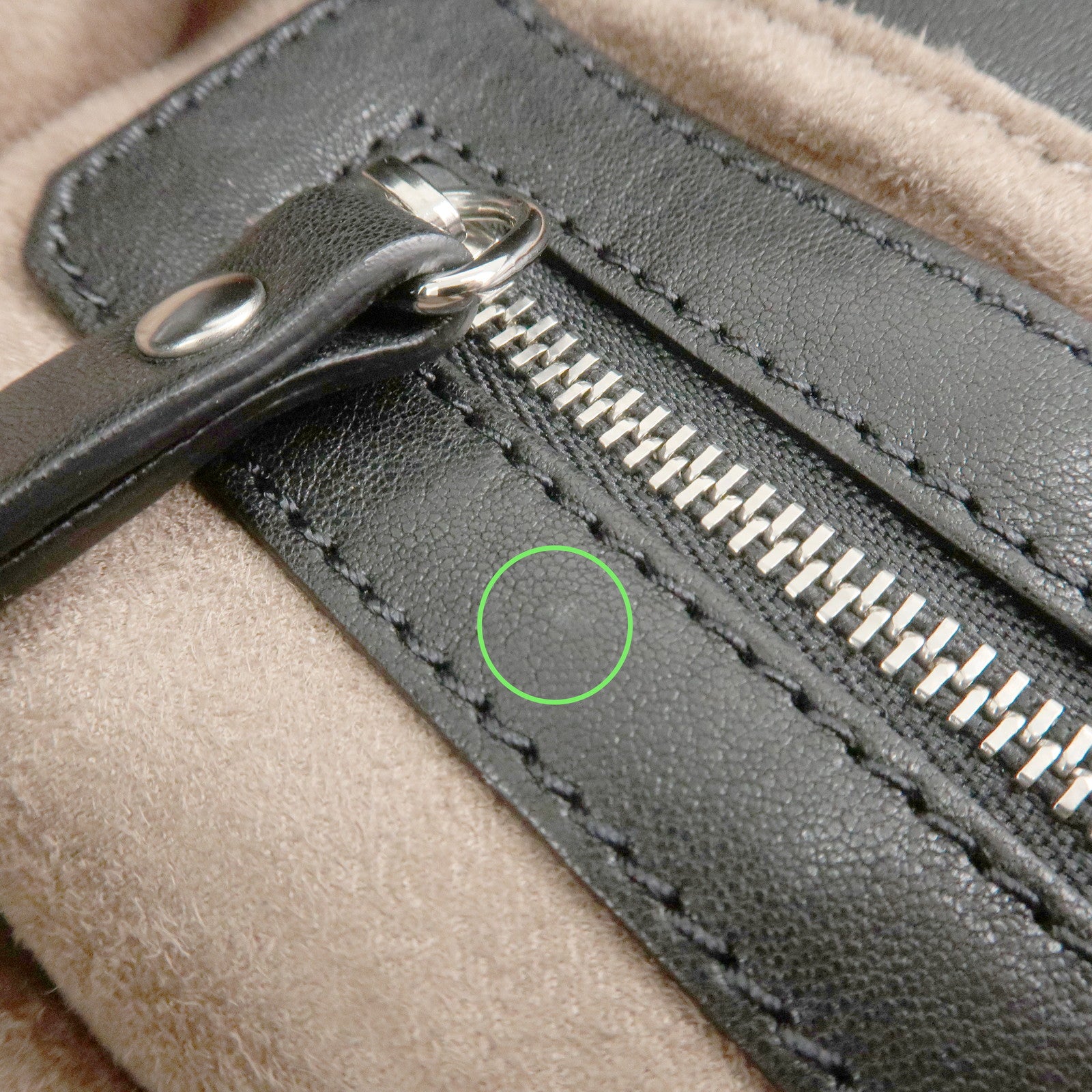 JIMMY CHOO Leather Tote Bag Hand Bag Star Studs Black Gold HDW Used