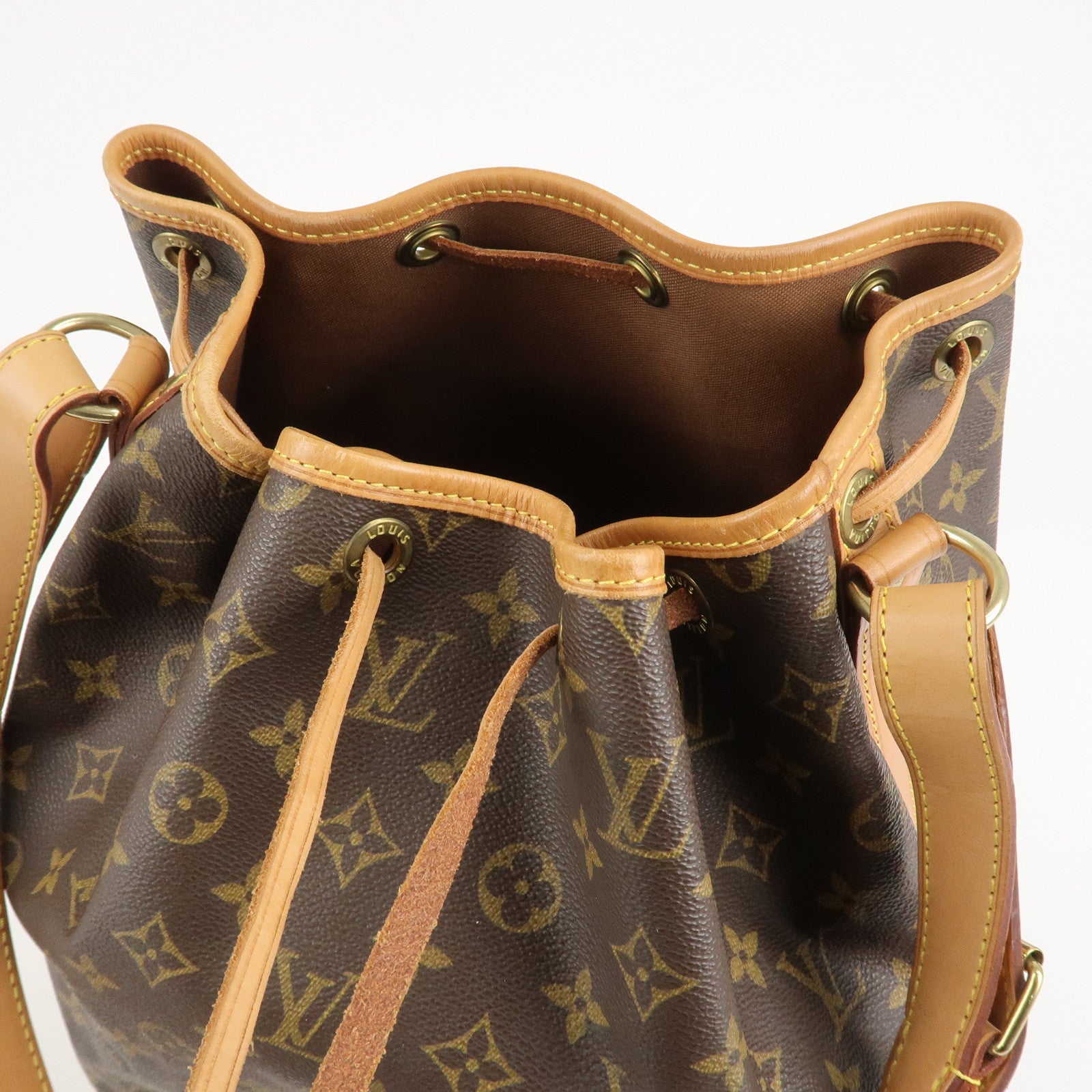 Louis Vuitton Monogram Noe Shoulder Bag Hand Bag Brown M42224 Used