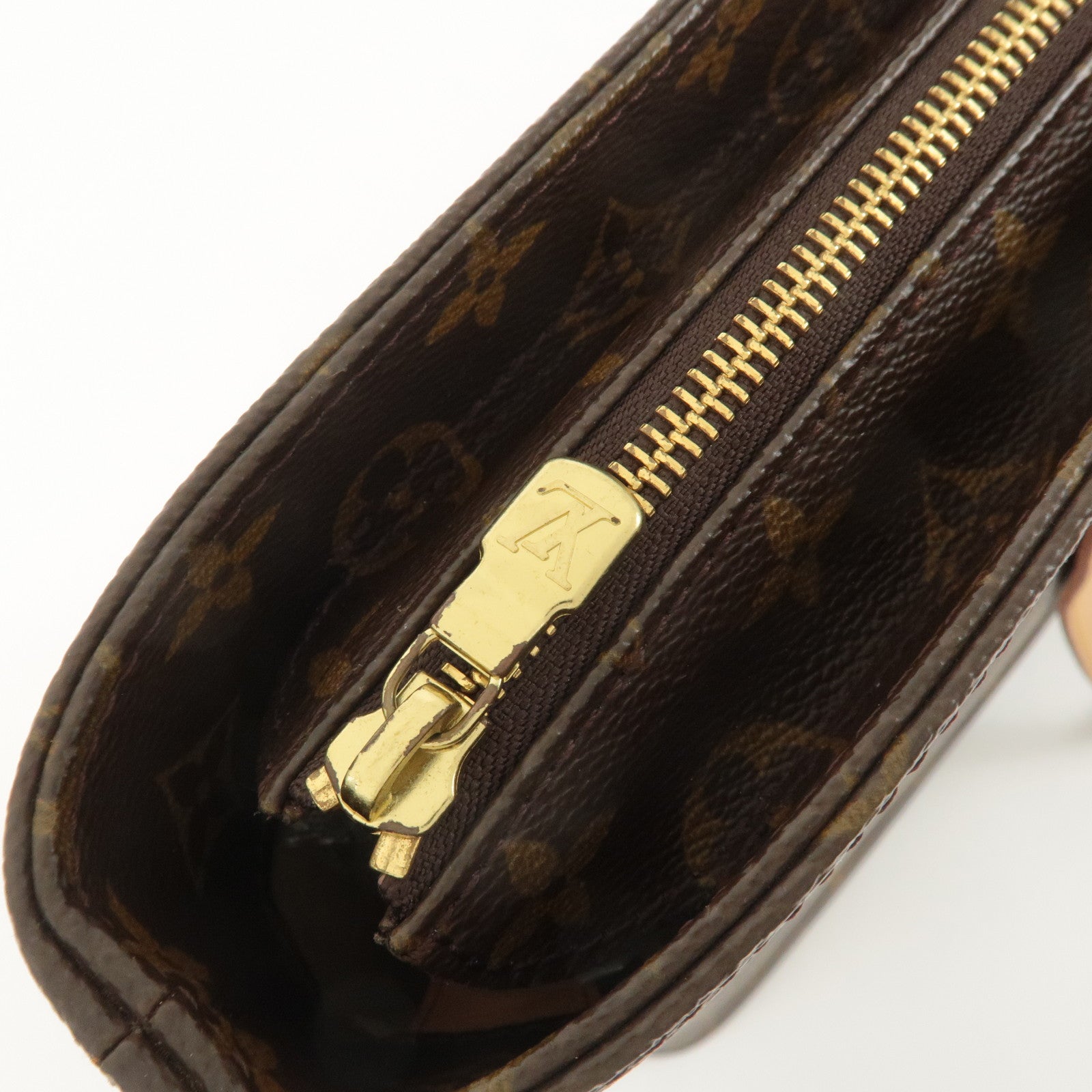 Louis Vuitton Monogram Luco Tote Bag Hand Bag Brown M51155 Used