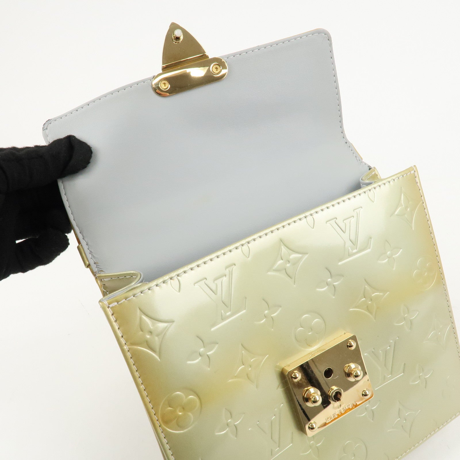 Louis Vuitton Monogram Vernis Spring Street Hand Bag M91029 Used