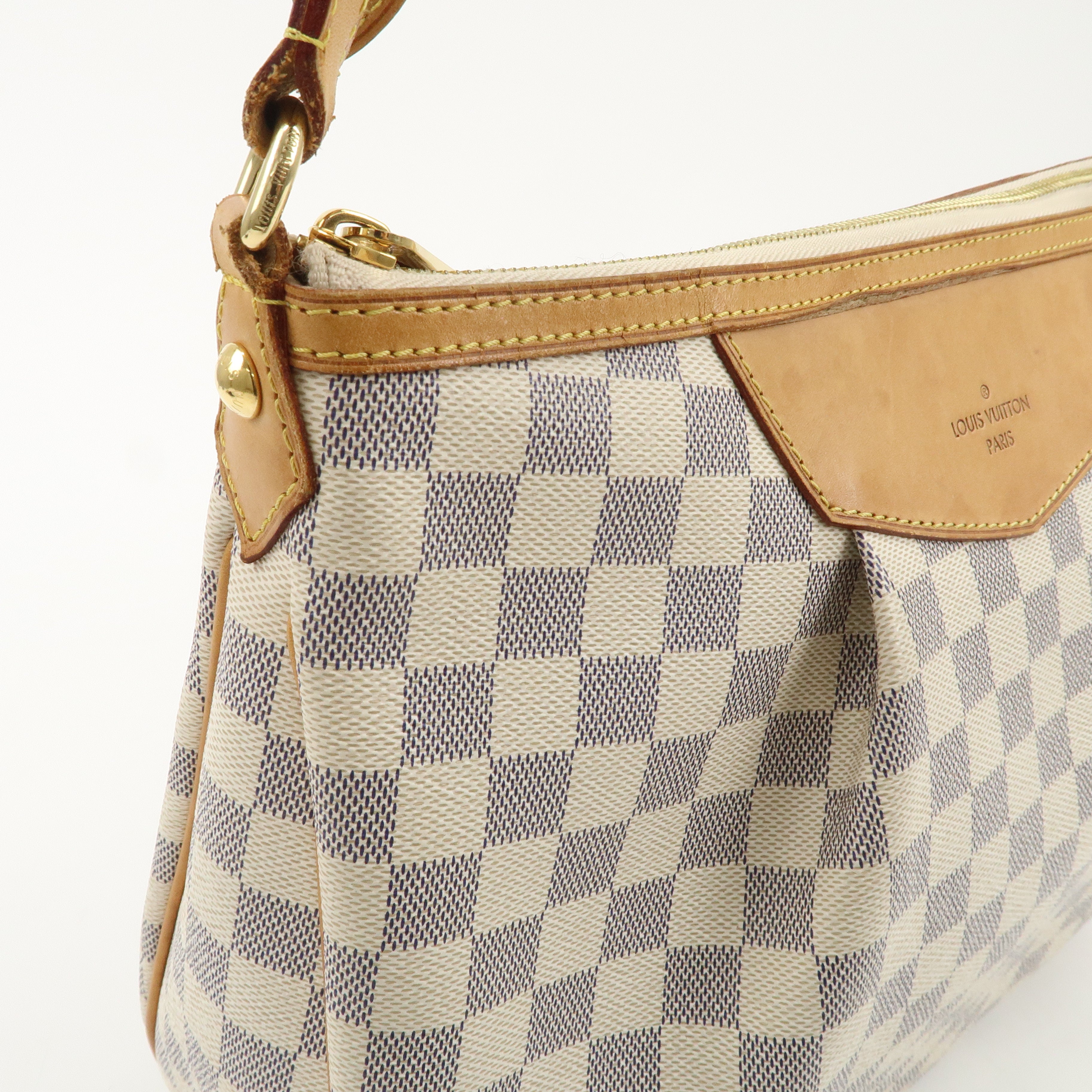 Louis Vuitton Damier Azur Siracusa MM Shoulder Bag N41112 Used