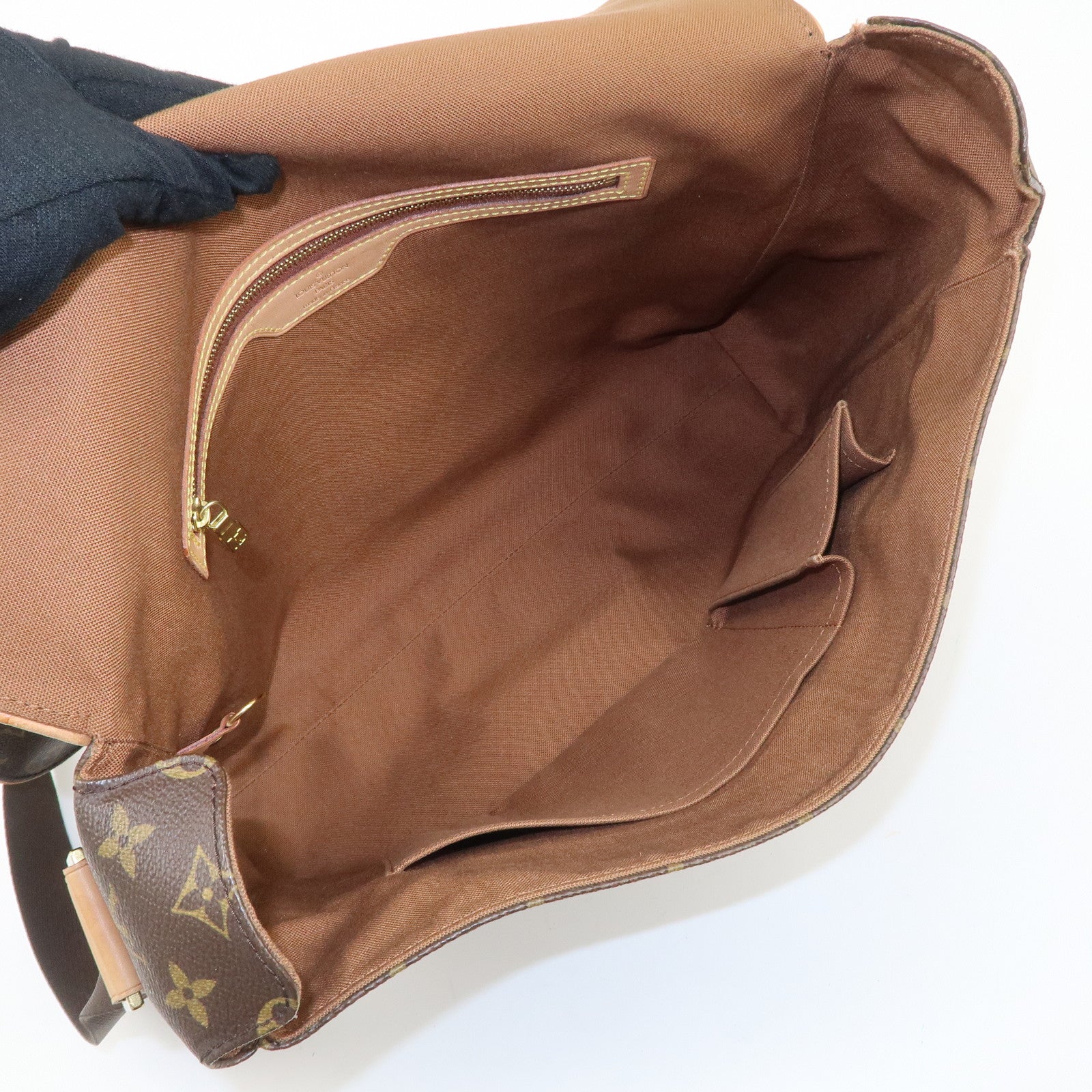 Louis Vuitton Monogram Abbesses Messenger Bag Brown M45257 Used