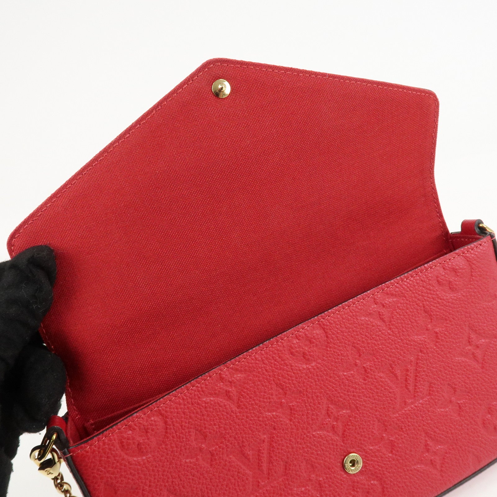 Louis Vuitton Monogram Empreinte Felicie Chain Shoulder Bag M63700 Used