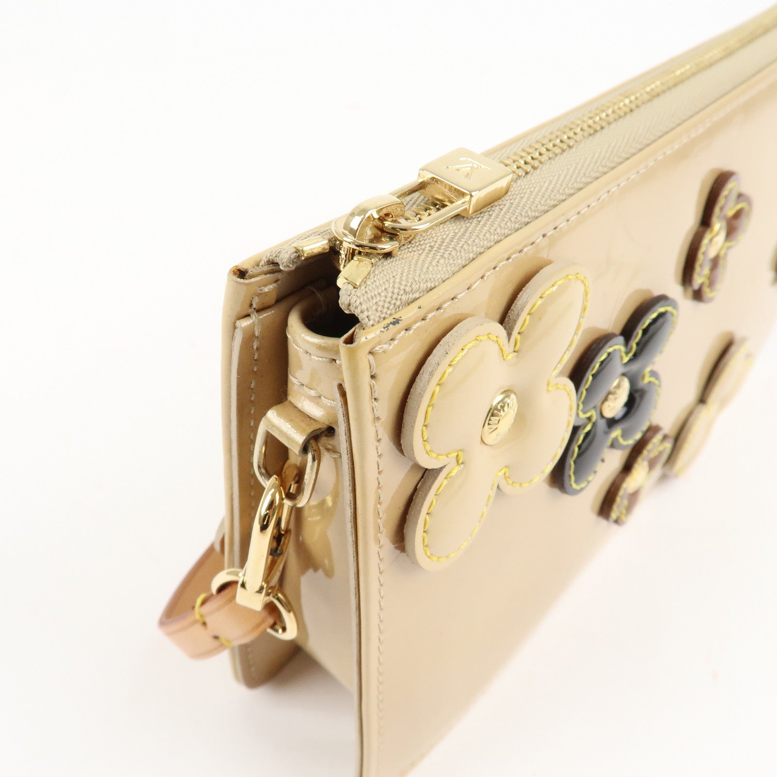 Louis Vuitton Monogram Vernis Flower Lexington Hand Bag M92246 Used