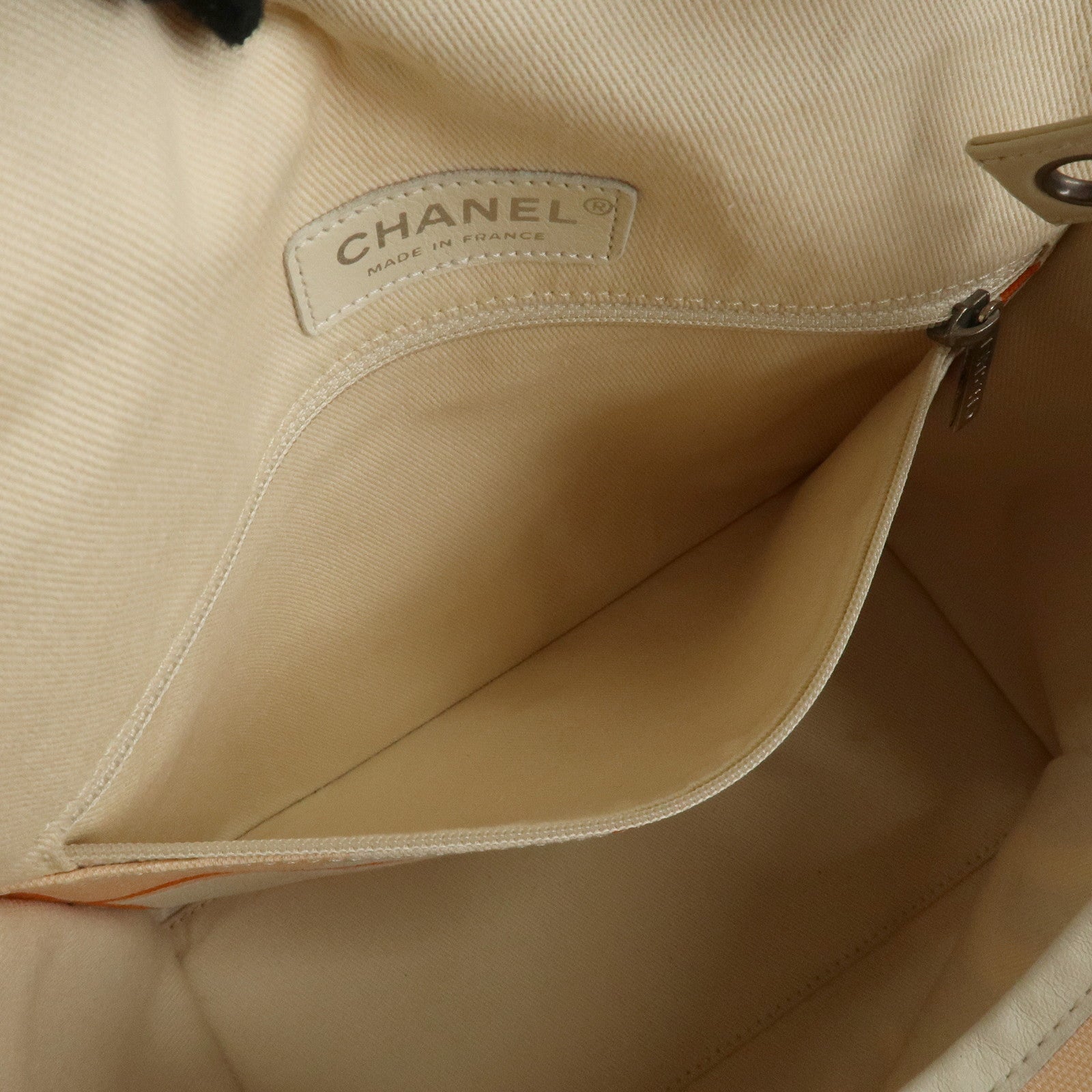 CHANEL Cruise Line Canvas Spangle Paris Map Tote Bag A30833 Used