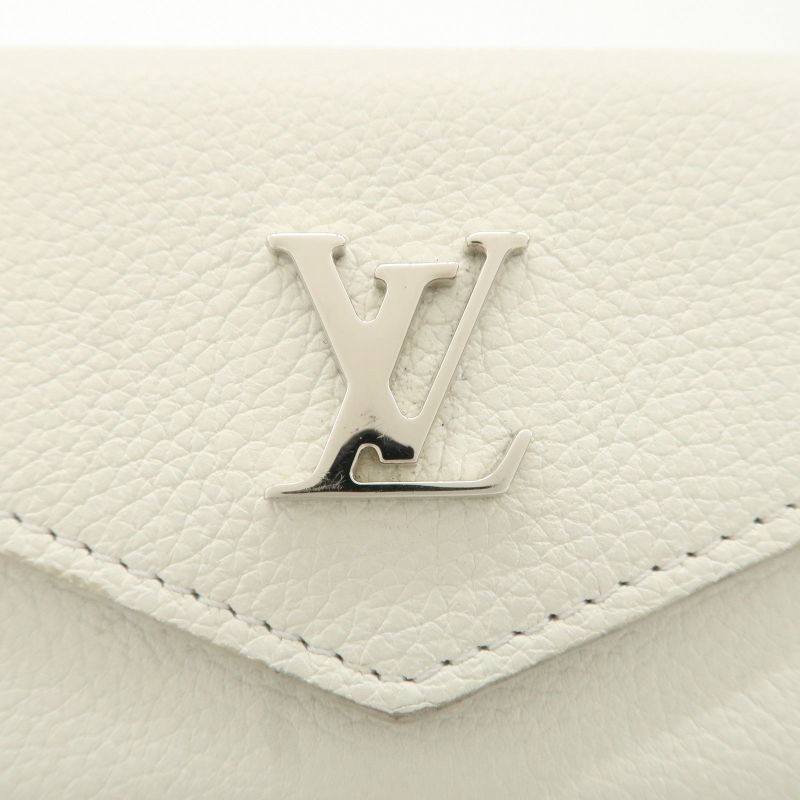 Louis Vuitton Portefeuille Lock Mini Wallet White M68482 Used