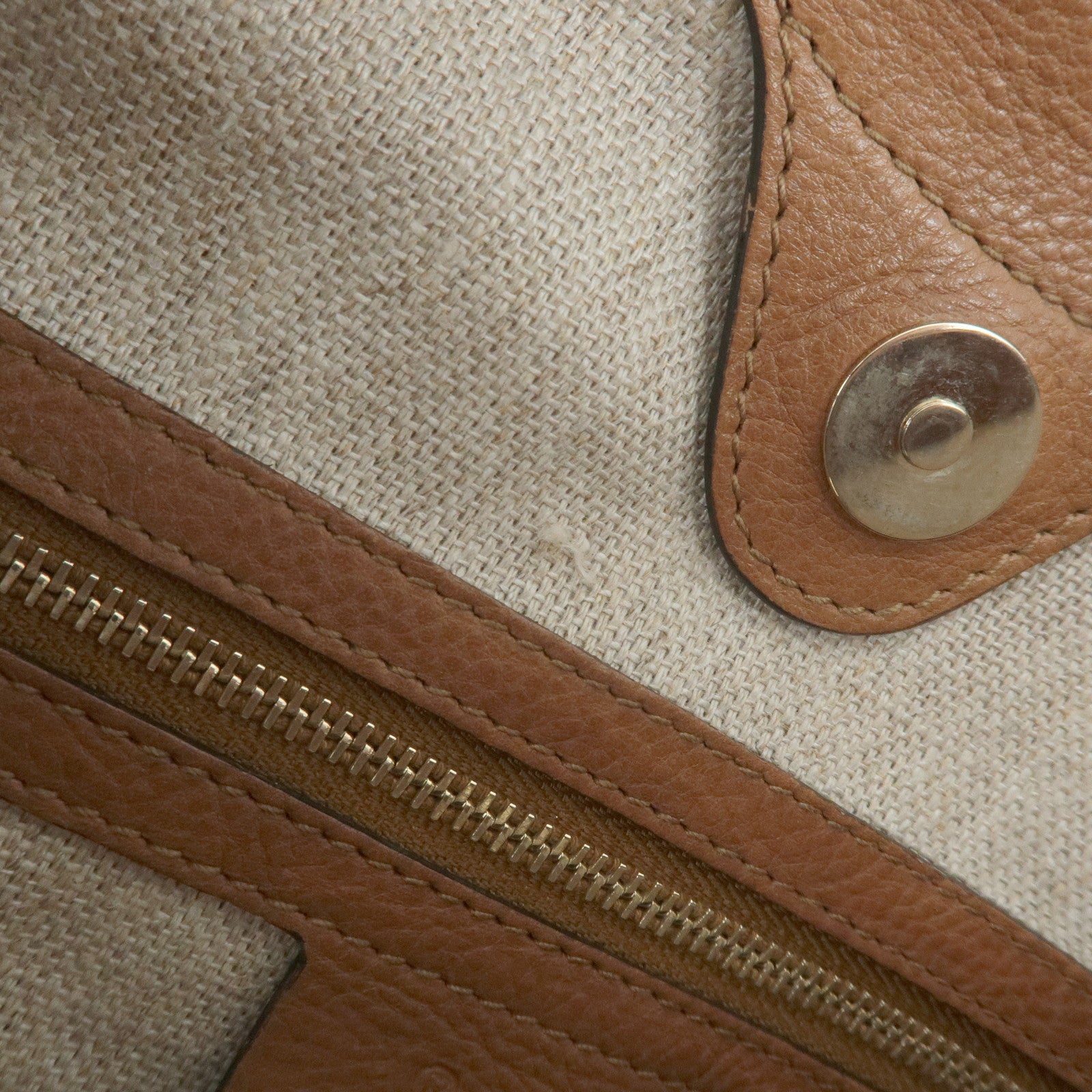 GUCCI Marrakech Leather Shoulder Bag Brown 257026 Used