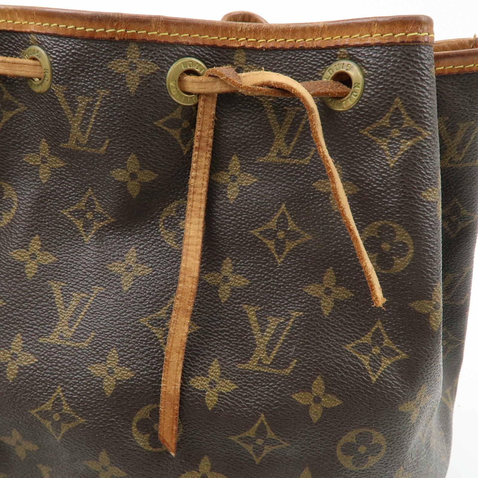 Louis Vuitton Monogram Petit Noe Shoulder Bag Brown M42226 Used