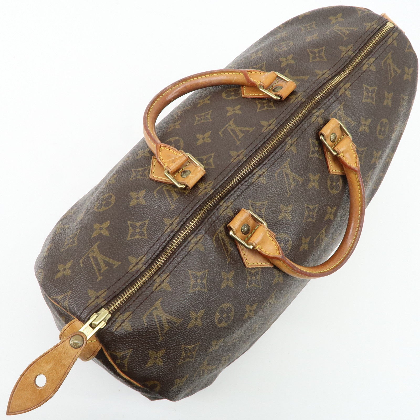Louis Vuitton Monogram Speedy 40 Hand Bag Boston Bag M41522 Used