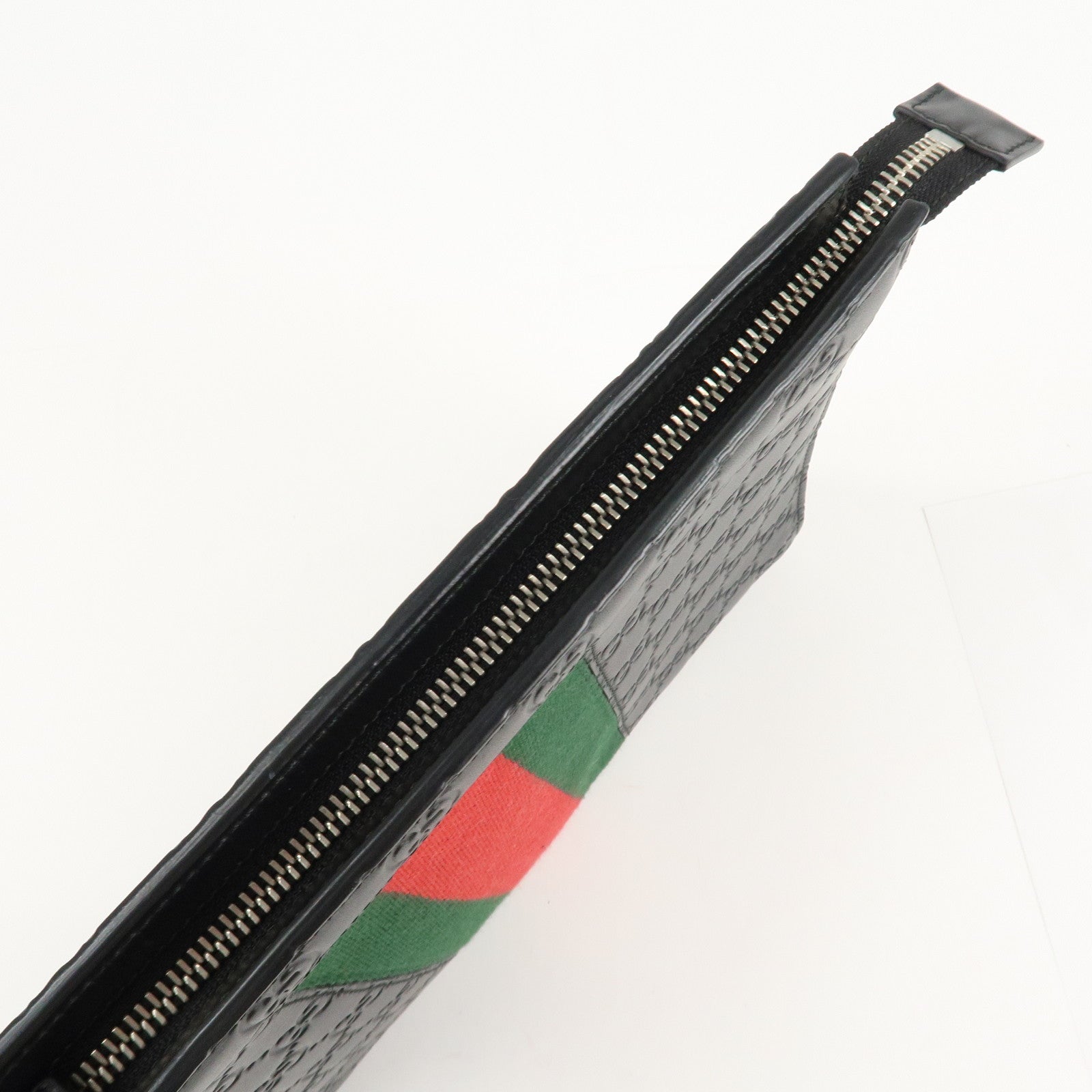 GUCCI Guccissima Sherry Guccissima Leather Clutch Bag 475316 Used