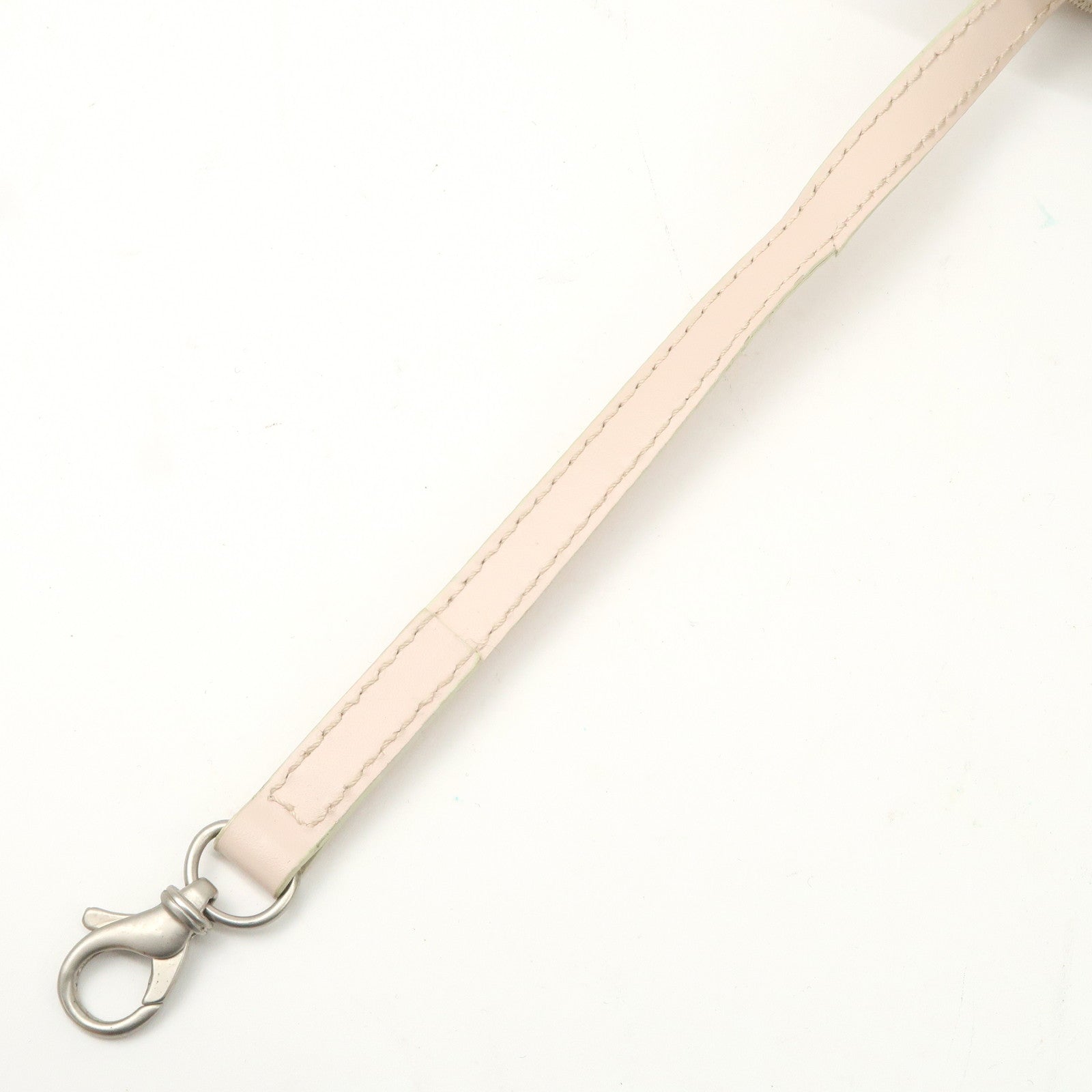 CHANEL New Travel Line Nylon Jacquard Leather Tote Bag Pink A15991 Used