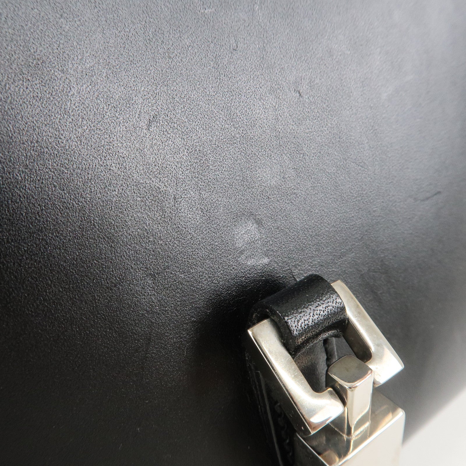 GUCCI Jackie Leather Shoulder Bag Black 002.1068 Used