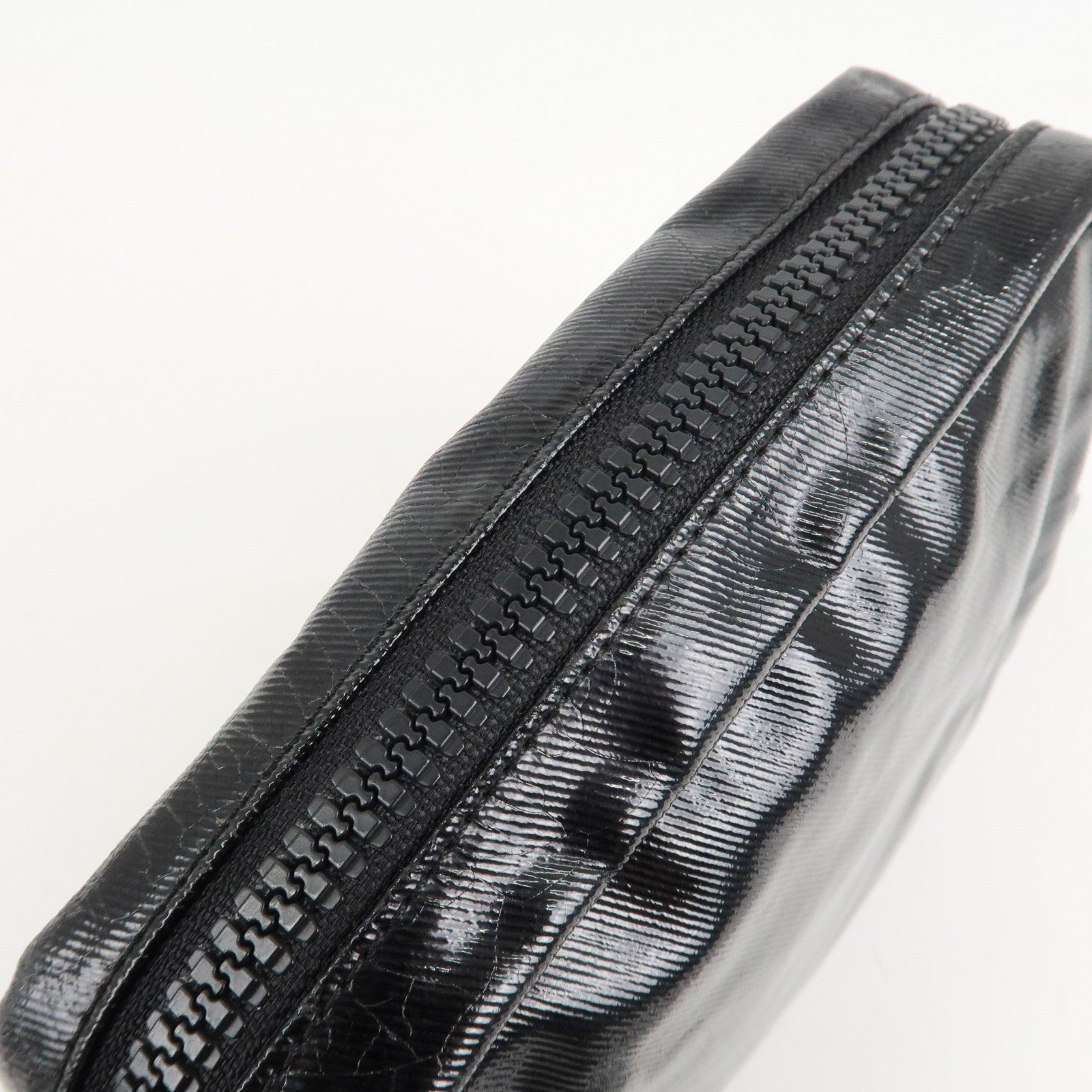 CHANEL Sports Enamel Coated Canvas COCO Mark Shoulder Bag A26568 Used