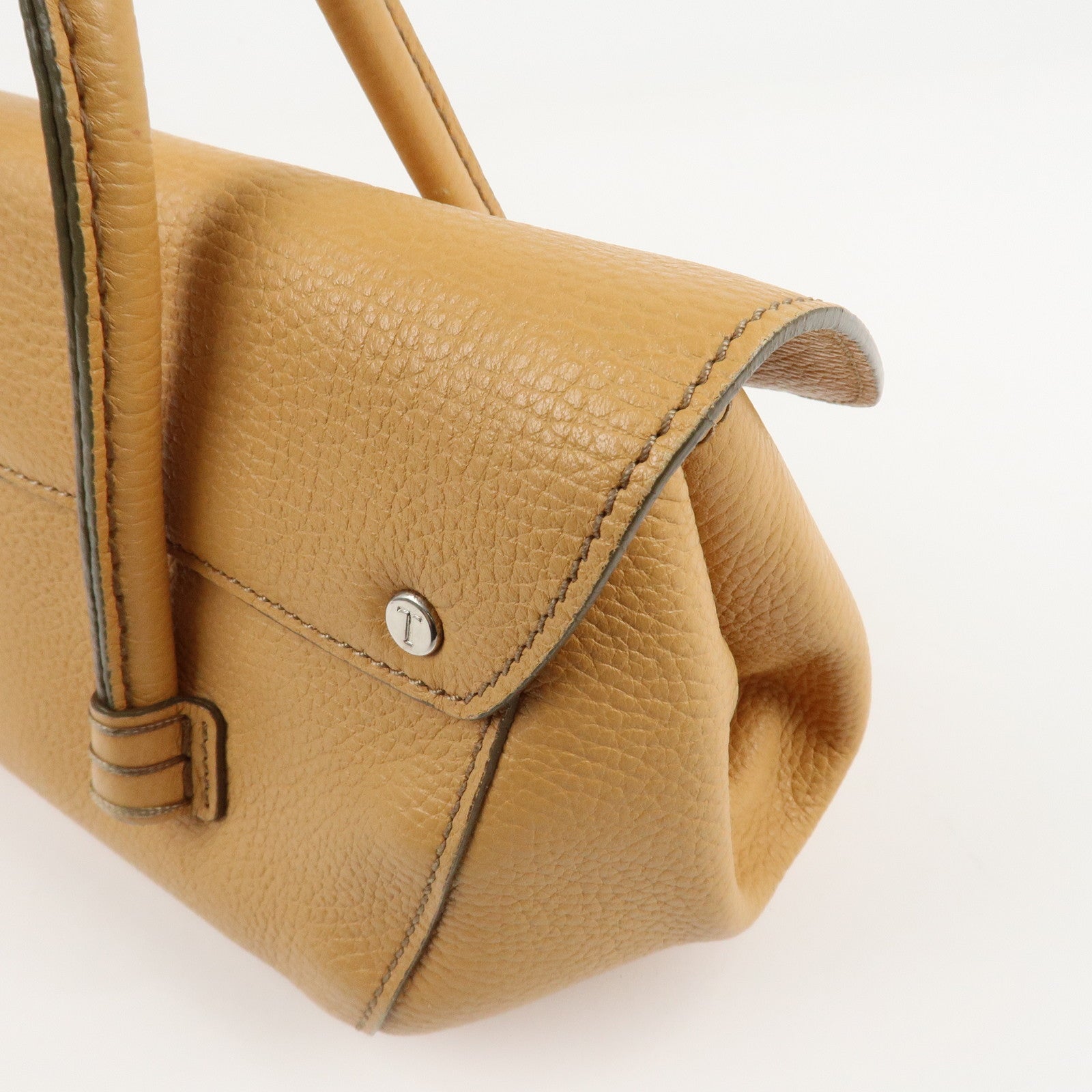 TOD’S Leather One-shoulder Bag Shoulder Bag Hand Bag Brown Used
