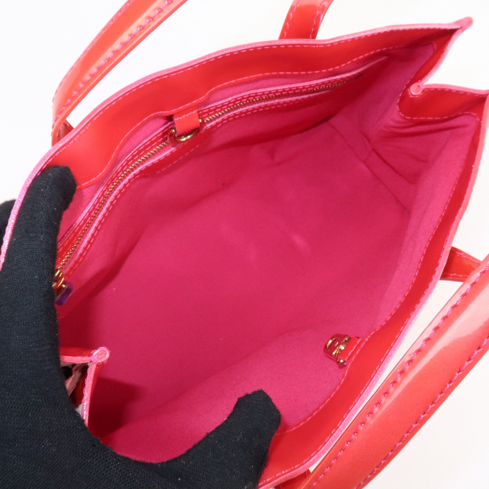 Louis Vuitton Monogram Vernis Wilshire PM Hand Bag M93643 Used