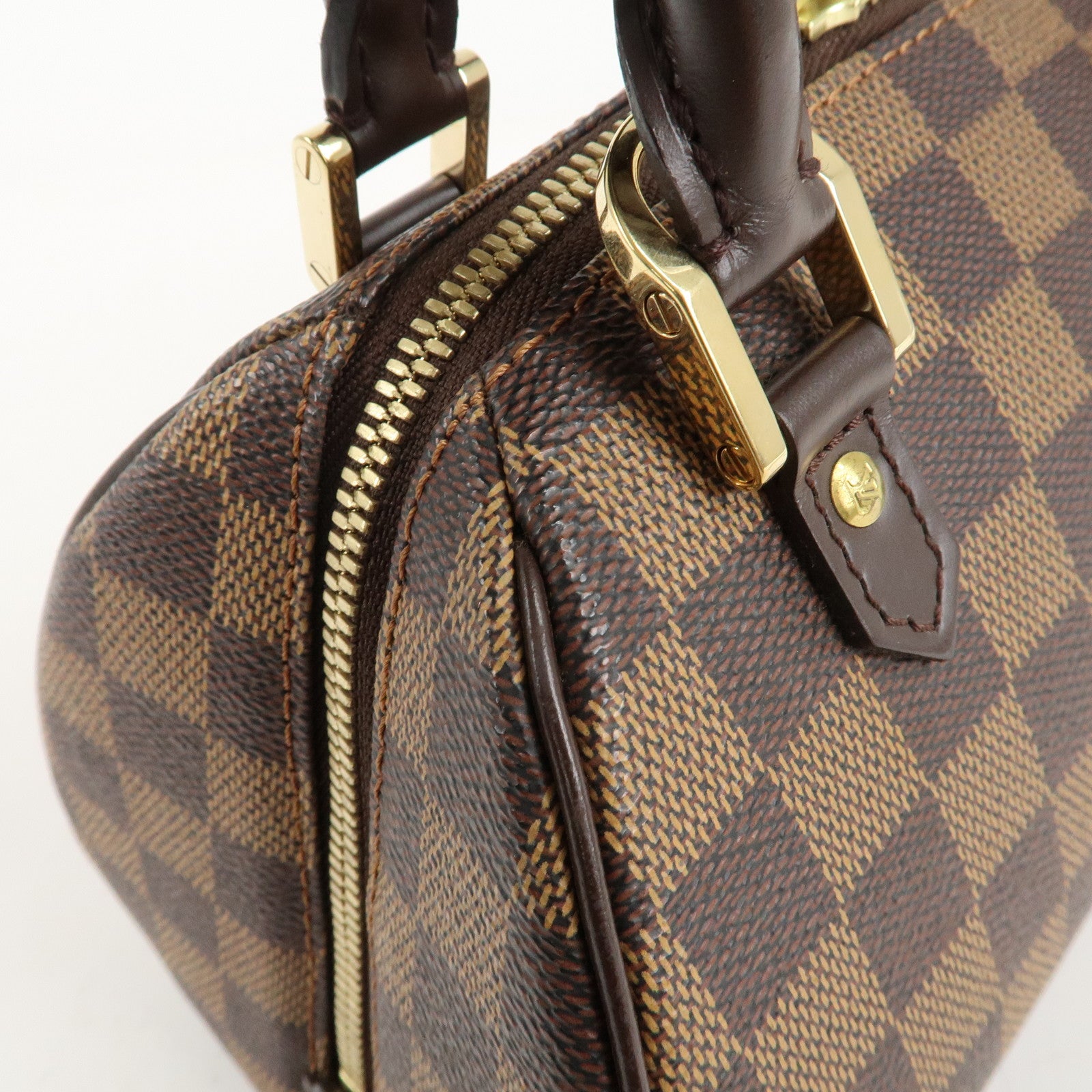 Louis Vuitton Damier Rivera Mini Hand Bag N41436 Brown Used