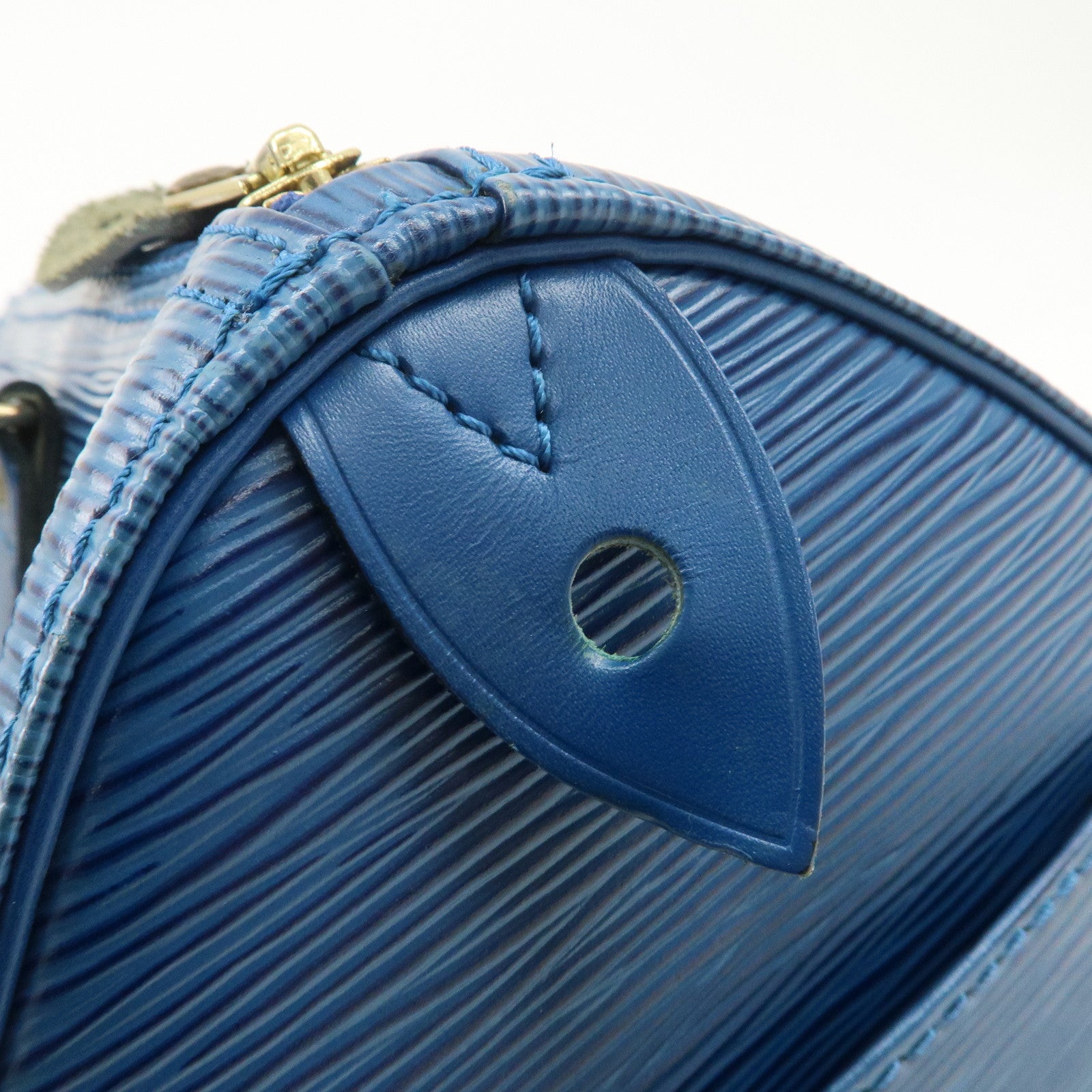 Louis Vuitton Epi Speedy 25 Hand Boston Bag Blue M43015 Used
